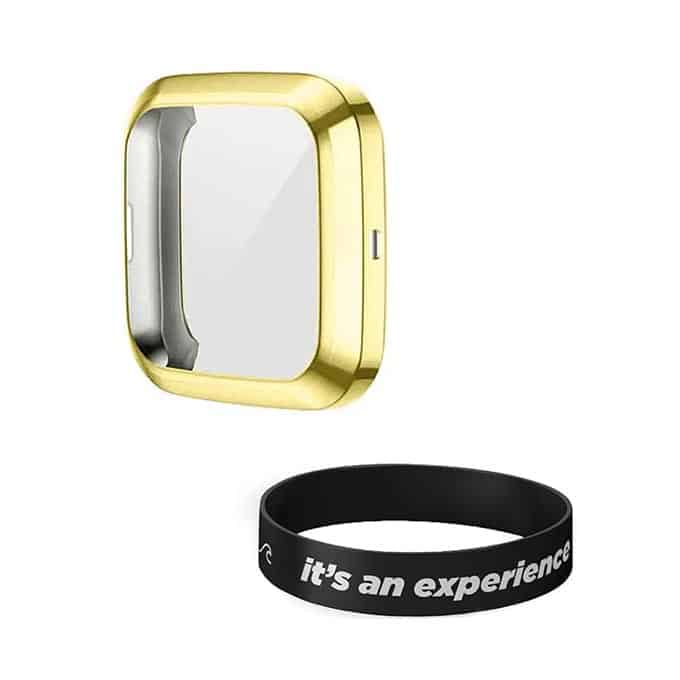 Duplicate Killer Deals HD TPU Protective Case for Fitbit Versa 2 + It's an Experience Wristband - Combo