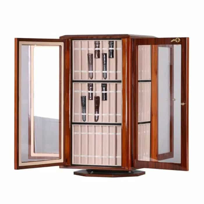 Killer Deals 72 Compartment Watch Strap Wooden Cabinet Lockable Display Organizer- Second Hand - Image 5