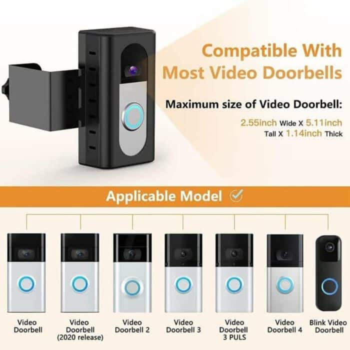 Killer Deals Anti-Theft Video Doorbell Mount for Ring Video Doorbell 4 - Image 3
