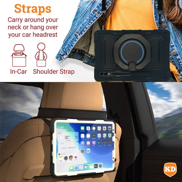 Killer Deals Protective Cover Case with Strap for Samsung Galaxy Tab S9+ - Image 6
