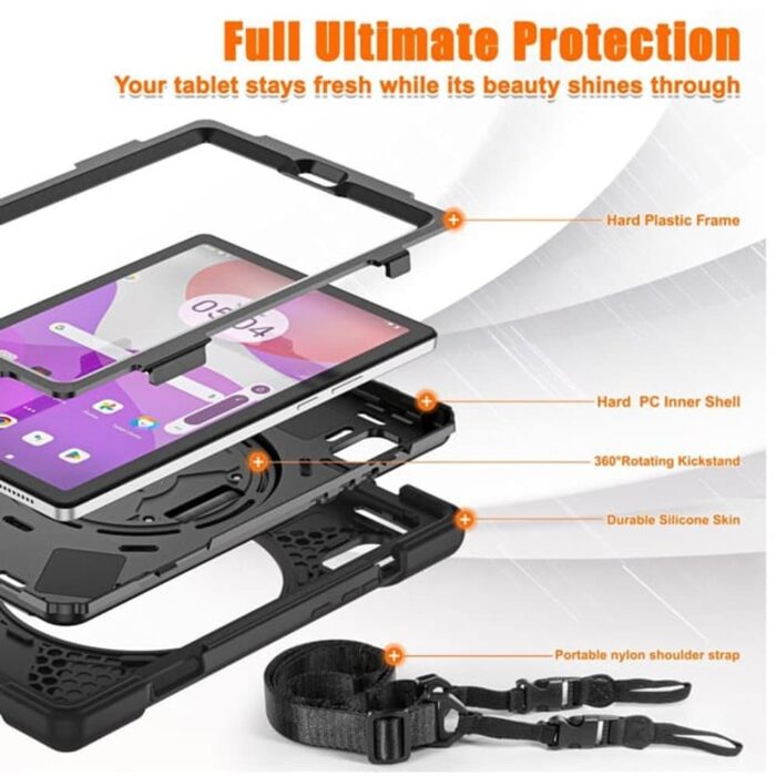 Killer Deals Protective Cover Case with Strap for Samsung Galaxy Tab S9+ - Image 8