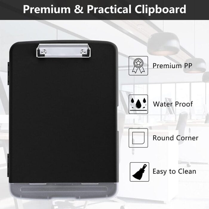 Killer Deals A4 Document Binder Clipboard- Pen Holder & Storage Compartment - Image 5