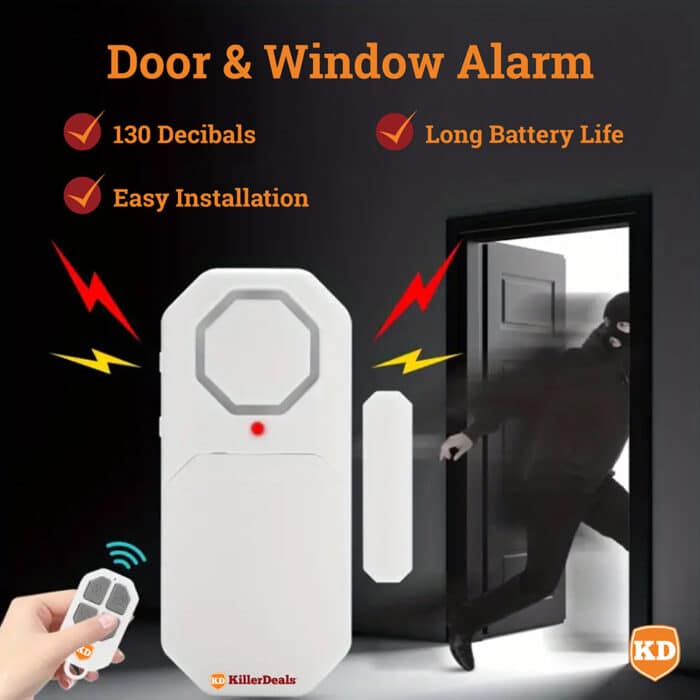 Killer Deals Door Window Cabinet Alarm Doorbell SOS with Remote - Image 5