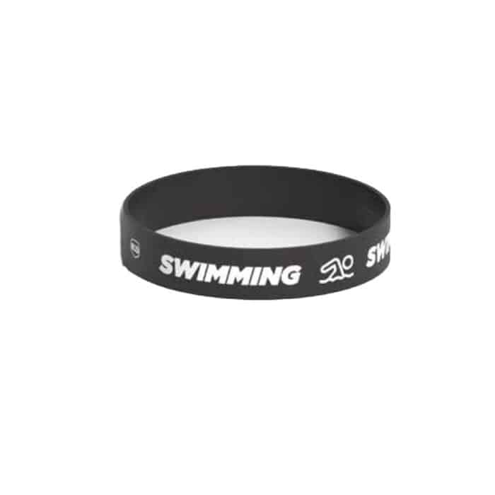 Killer Deals Debossed "Swimming" Silicone Wristband Bracelet- 3 Pack - Image 3