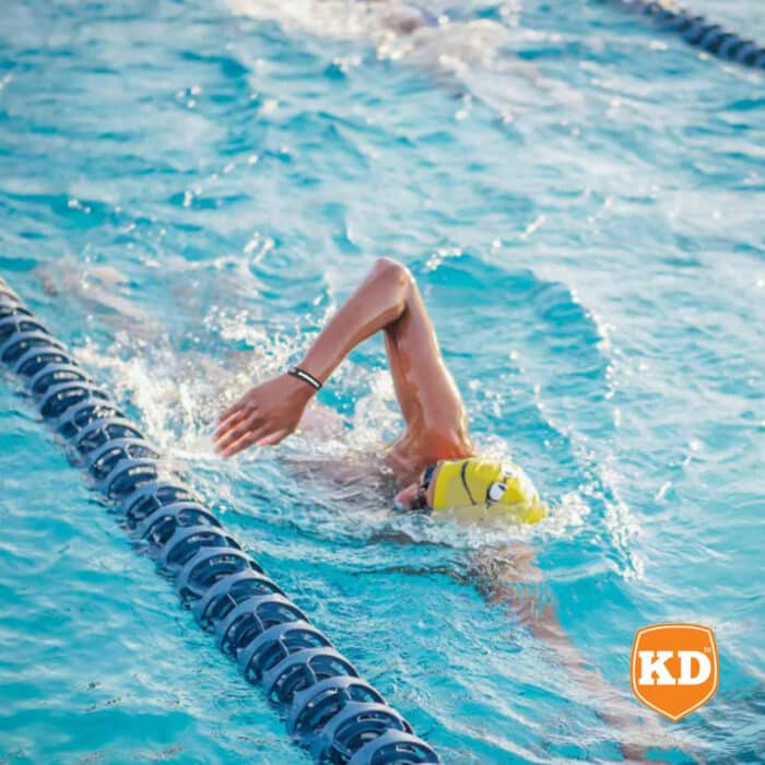 Killer Deals Debossed "Swimming" Silicone Wristband Bracelet- 3 Pack - Image 6