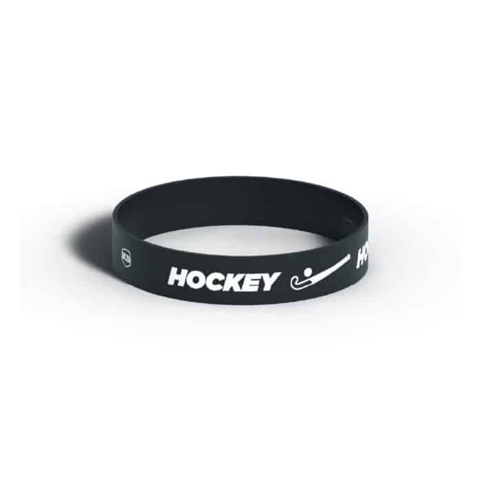 Killer Deals Debossed "Hockey" Silicone Wristband Bracelet- 3 Pack - Image 3