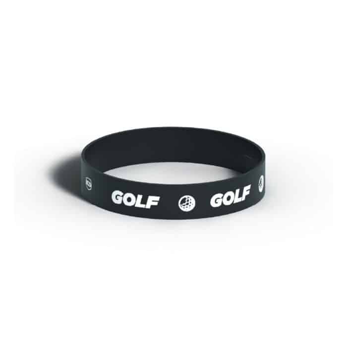 Killer Deals Debossed "Golf" Silicone Wristband Bracelet- 3 Pack - Image 2