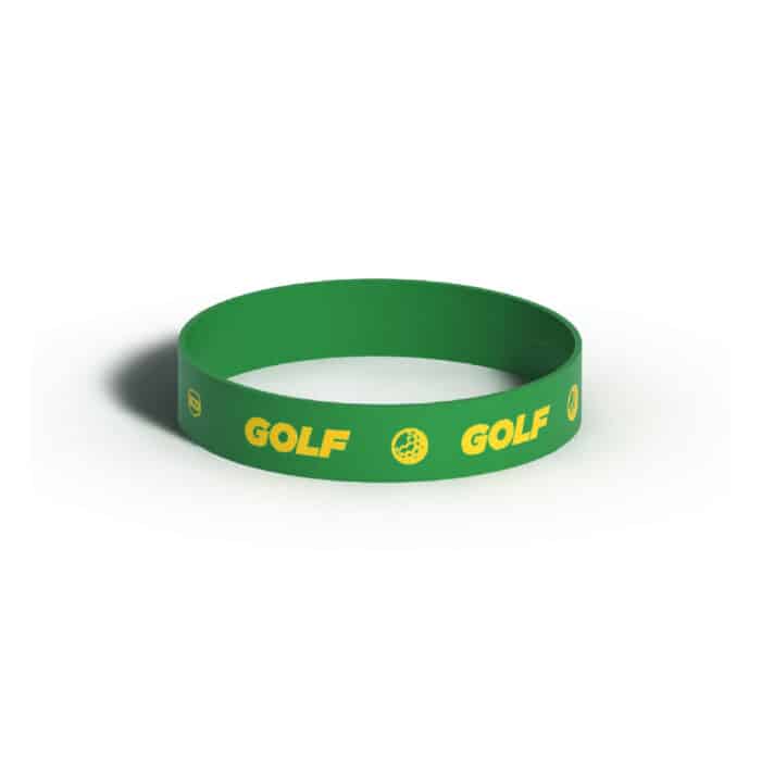Killer Deals Debossed "Golf" Silicone Wristband Bracelet- 3 Pack - Image 3