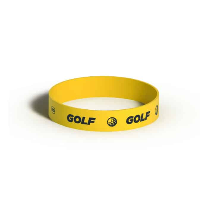 Killer Deals Debossed "Golf" Silicone Wristband Bracelet- 3 Pack - Image 4