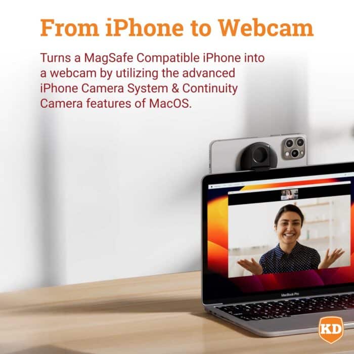 Killer Deals iPhone MagSafe Camera Mount for MacBook Pro/ Air- iPhone to Webcam - Image 6