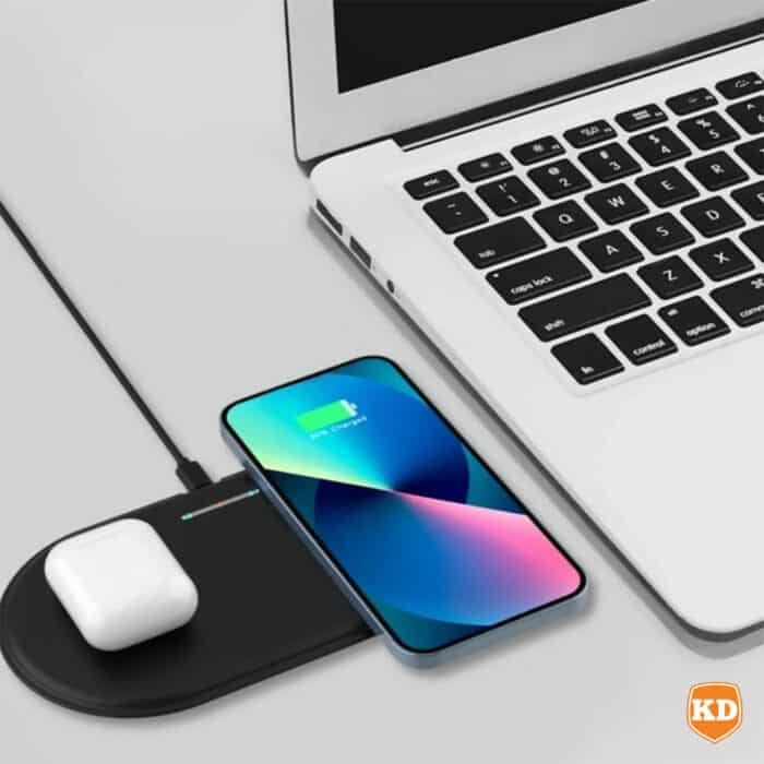 Killer Deals 15W 2-in-1 Phone Watch Fast Charging Dock Qi Wireless Charger - Image 5