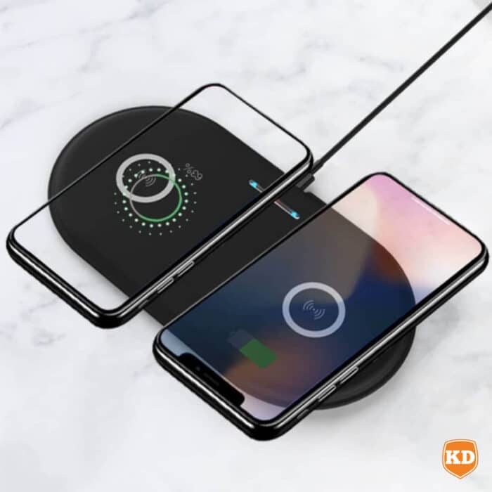 Killer Deals 15W 2-in-1 Phone Watch Fast Charging Dock Qi Wireless Charger - Image 6