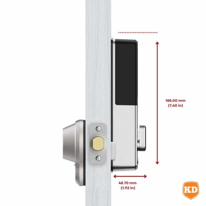 Killer Deals Lockly Bluetooth Deadbolt Smart Door Lock with 3D Fingerprint- Satin Nickel - Image 13