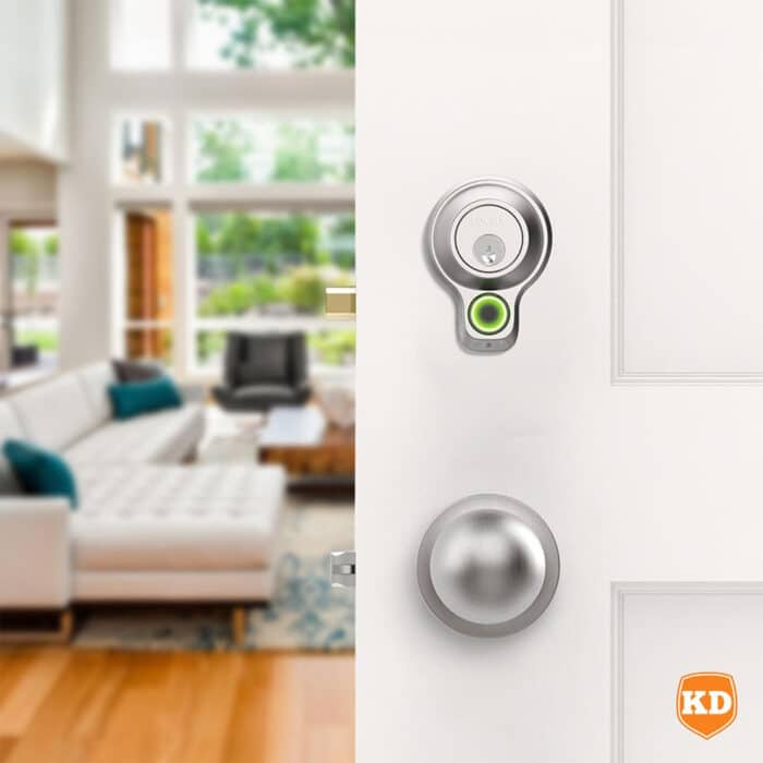 Killer Deals Lockly Bluetooth Deadbolt Smart Door Lock with 3D Fingerprint- Satin Nickel - Image 8