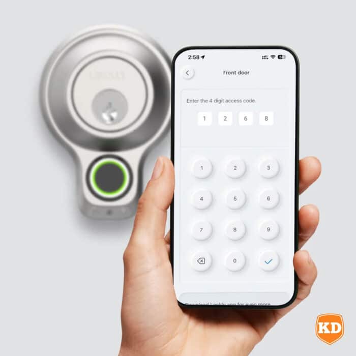 Killer Deals Lockly Bluetooth Deadbolt Smart Door Lock with 3D Fingerprint- Satin Nickel - Image 9