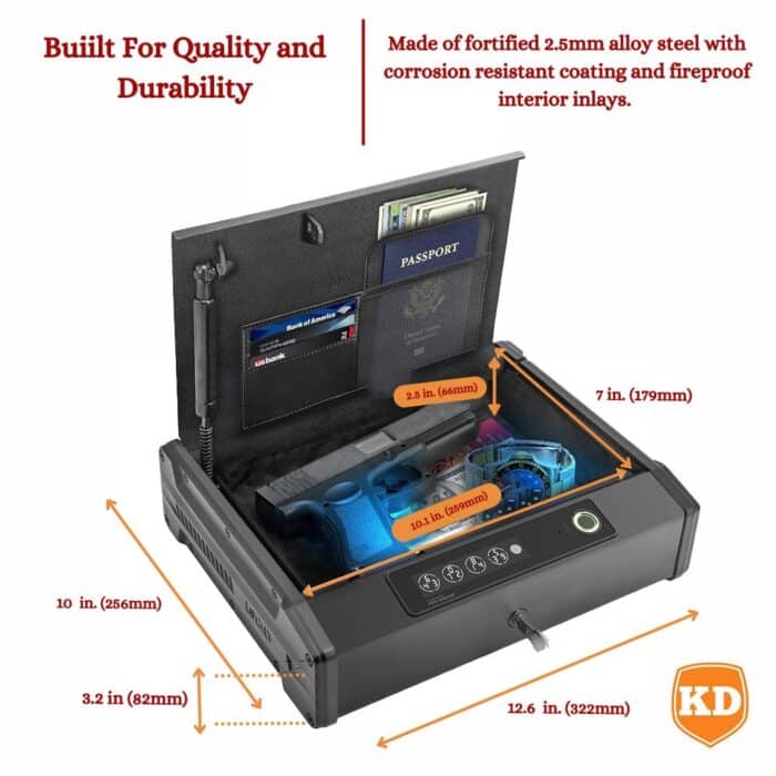 Killer Deals Lockly Home Smart Safe with Wi-Fi & Fingerprint Scanner & PIN - Image 2
