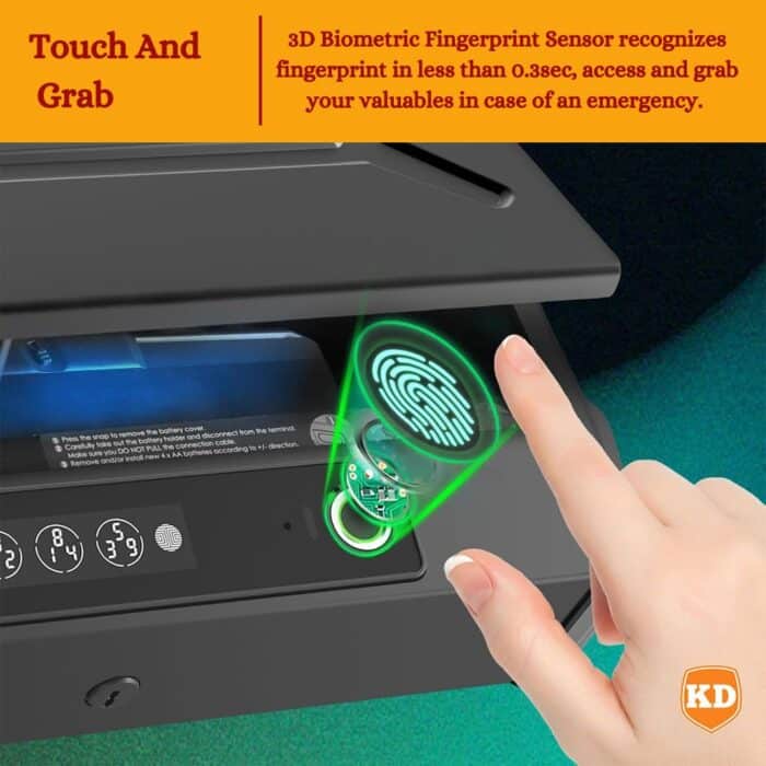 Killer Deals Lockly Home Smart Safe with Wi-Fi & Fingerprint Scanner & PIN - Image 8