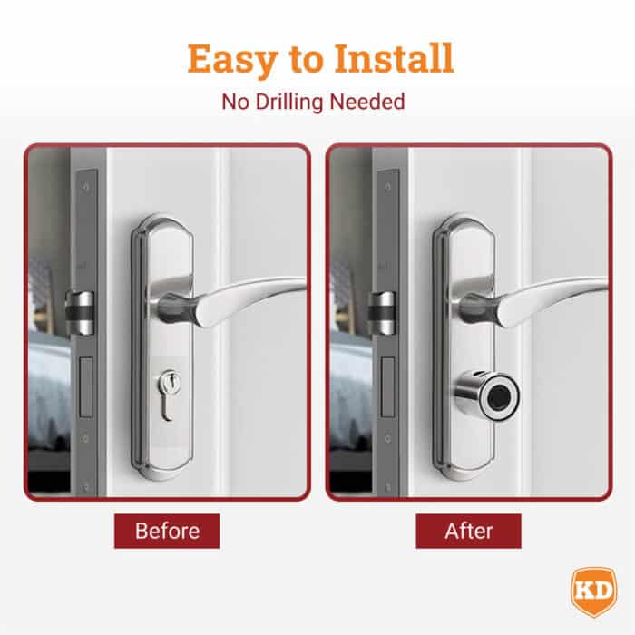 Killer Deals Indoor Home Security Smart Biometric Fingerprint Cylinder Lock - Image 6