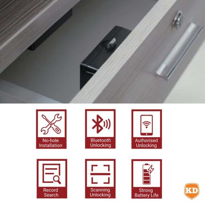 Killer Deals Electronic Bluetooth Cabinet Drawer Security Smart Door Lock - Image 5