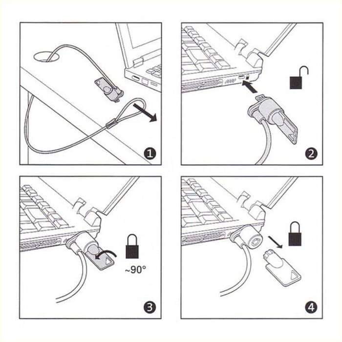 Killer Deals HP Keyed Cable Lock 10mm T1A62AA - Image 5