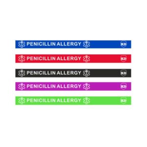 15335-700×700-1 Killer Deals Penicillin Allergy Medical Alert Silicone Bracelet x5- M/L