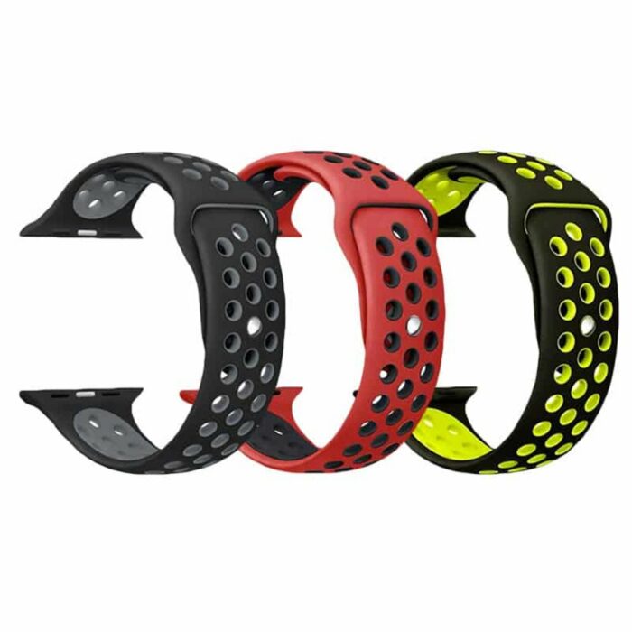 Killer Deals Silicone Strap for 38/40/41mm Apple Watch- 3 Pack Combo