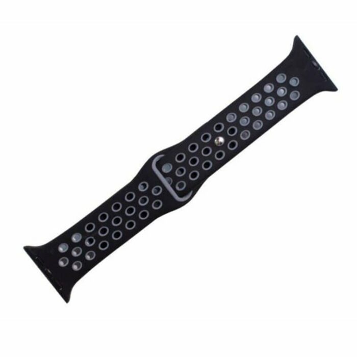 Killer Deals Silicone Strap & Bumper Case Combo for 42mm Apple Watch- Black & Grey - Image 5