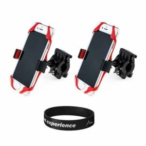 Action Mounts Bicycle/Motorcycle Handlebar Universal Phone Holder/Mount Combo (X2)