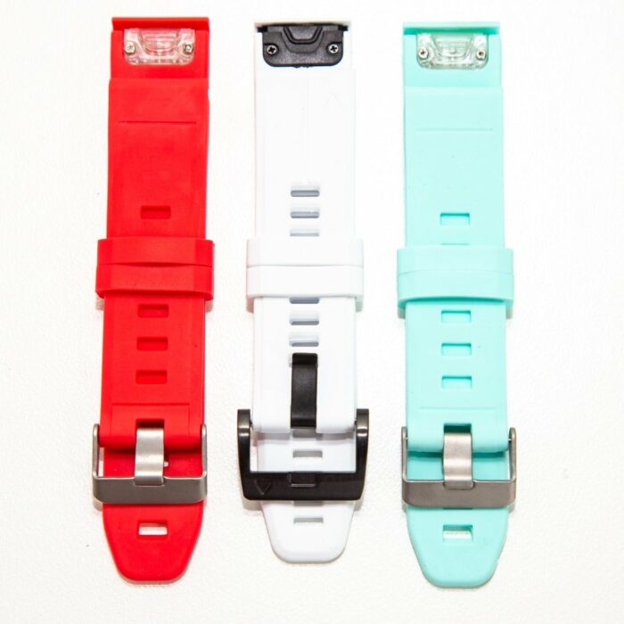 Killer Deals Silicone Strap for 22mm Garmin Fenix 5/6 Watch R/W/FB- Combo2 (S-GFX522MM-COMBO2) - Image 2
