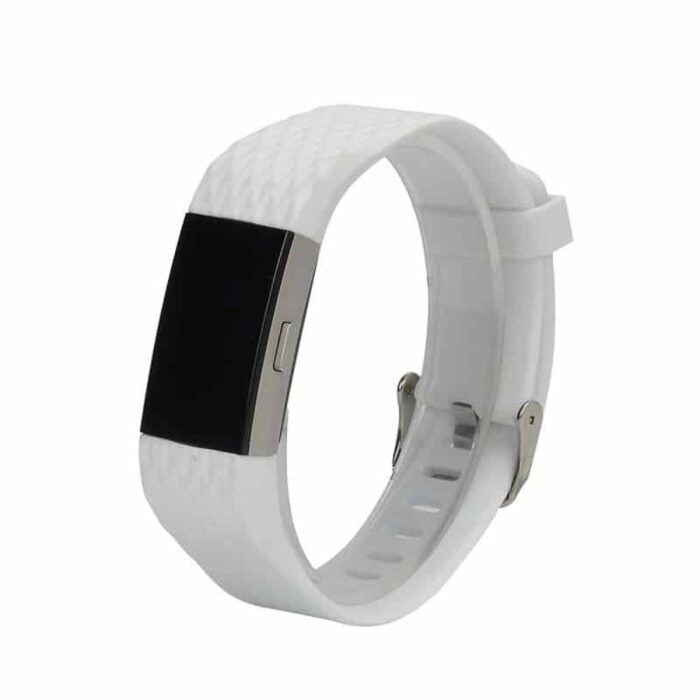 Killer Deals Fitbit Charge 2 Silicone Strap Combo /x3 (M-L) White, F.Blue, Black - Image 4