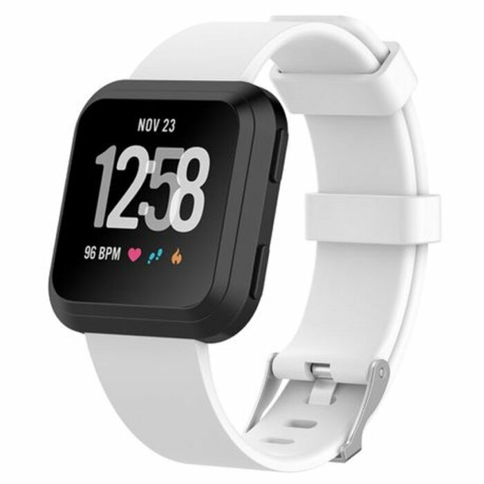 Killer Deals Silicone Strap Combo for Fitbit Versa/ 2- White, Black, Teal- S/M - Image 2