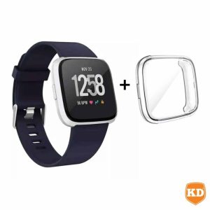 70129-700×700-1 Killer Deals Navy Silicone Strap (M/L) + TPU Case Combo for Fitbit Versa