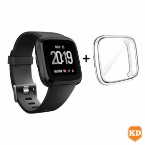 Killer Deals Silicone Strap (S/M) + TPU Protective Case for Fitbit Versa - Combo