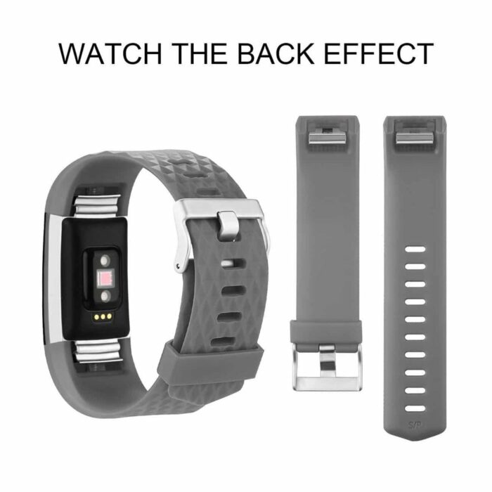 Killer Deals Silicone Strap + TPU Film Combo for Fitbit Charge 2- Grey - Image 5
