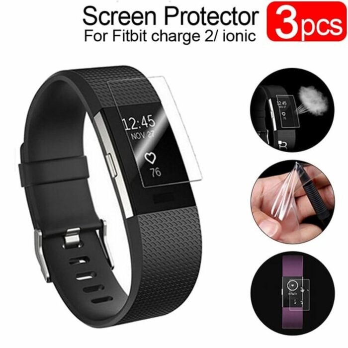 Killer Deals Silicone Strap + TPU Film Combo for Fitbit Charge 2- Grey - Image 6