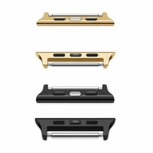 Killer Deals Replacement Lugs for 38mm Apple Watch- Black & Gold Combo