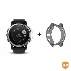 70163-700×700-1 Killer Deals Garmin Fenix 6S TPU case (black) + screen protector combo