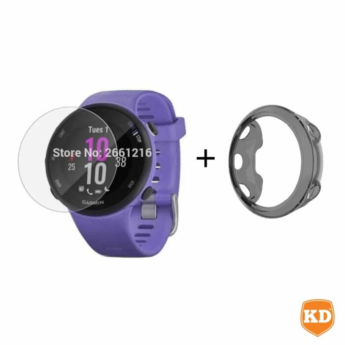 Killer Deals Garmin Forerunner 45S TPU case (black) + screen protector combo