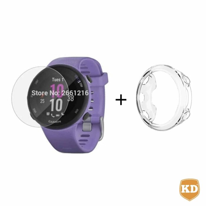 Killer Deals Garmin Forerunner 45S TPU case (clear) + screen protector combo