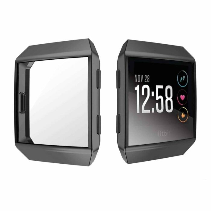 Killer Deals Replacement TPU Case + Screen Protector Film Combo for Fitbit Ionic- Black - Image 4