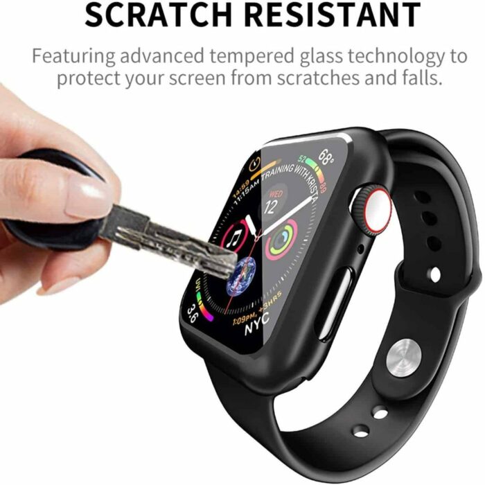 Killer Deals 44mm Apple Watch silicone strap (White + R.gold/S-M) + TPU case combo - Image 7