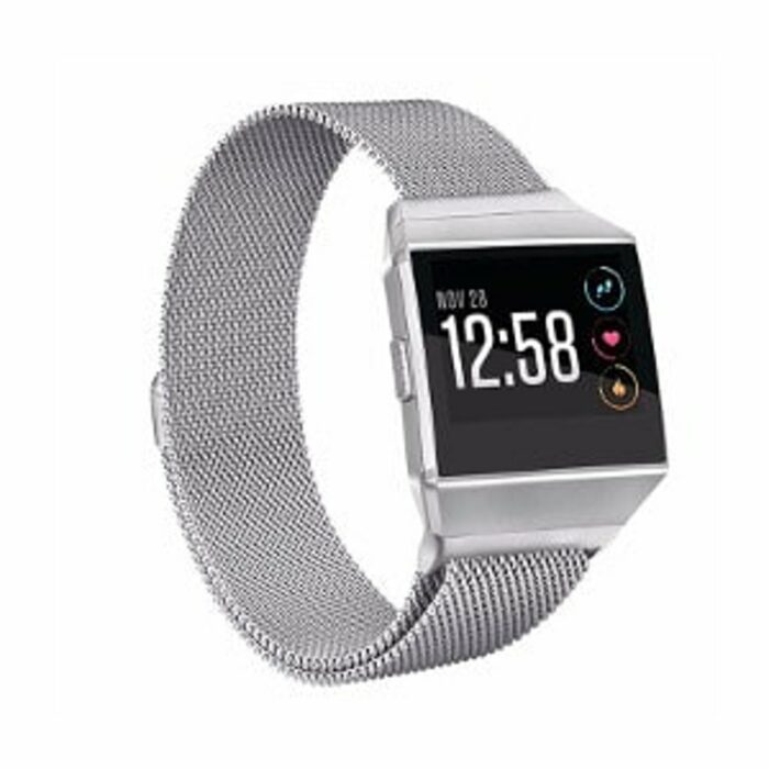 Killer Deals Milanese Strap & Glass Screen for Fitbit Ionic- Silver - Image 2