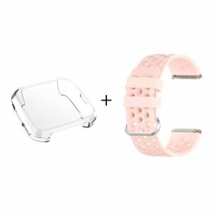 70218-700×700-1 Killer Deals Screen Protector + Silicone Strap Combo for Fitbit Versa- Pink