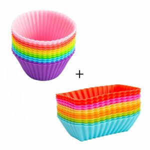 70242-700×700-1 Killer Deals Large + Mini Muffin Silicone Baking Moulds Combo - x24 Piece