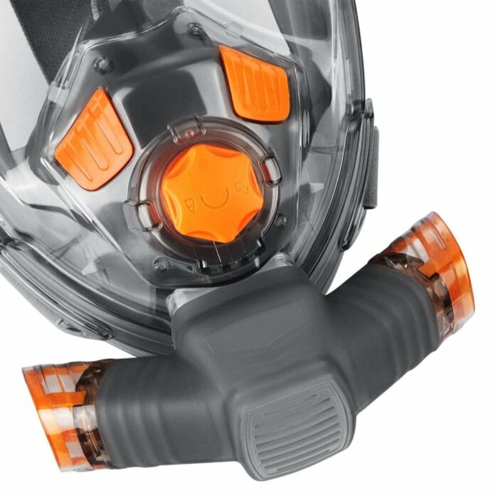 Killer Deals Adult Full-Face Anti-Fog Leak-Proof Adjustable Swim/Snorkel/Diving Mask + Killer Deals swim dive snorkel full face underwater breathing mask + (x2) Adapters Combo - Image 3
