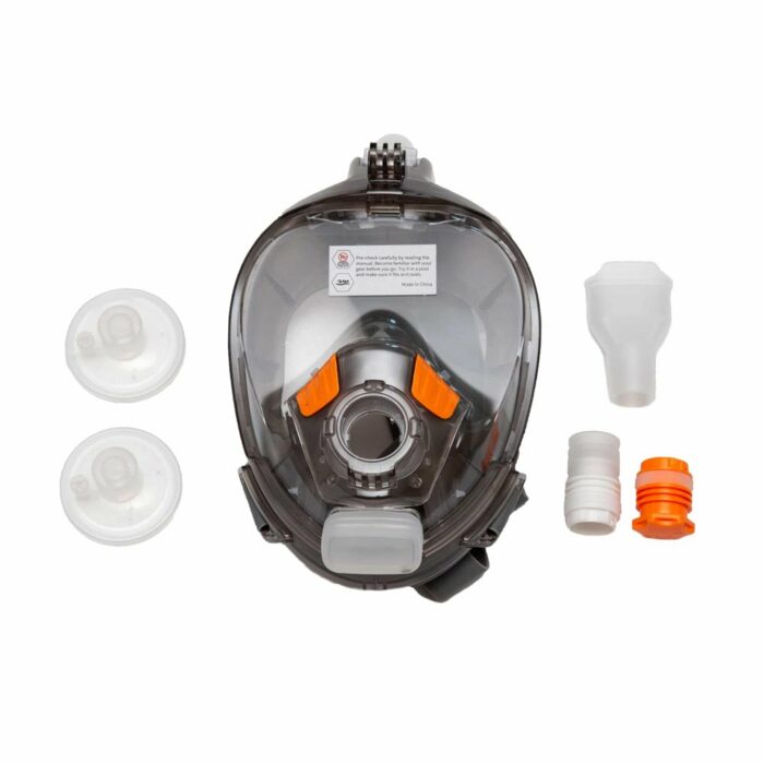 Killer Deals Adult Full-Face Anti-Fog Leak-Proof Adjustable Swim/Snorkel/Diving Mask + Killer Deals swim dive snorkel full face underwater breathing mask + (x2) Adapters Combo - Image 6