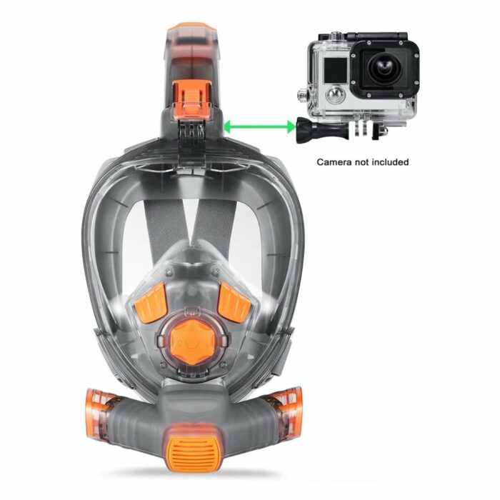 Killer Deals Adult Full-Face Anti-Fog Leak-Proof Adjustable Swim/Snorkel/Diving Mask + Killer Deals swim dive snorkel full face underwater breathing mask + (x2) Adapters Combo - Image 7
