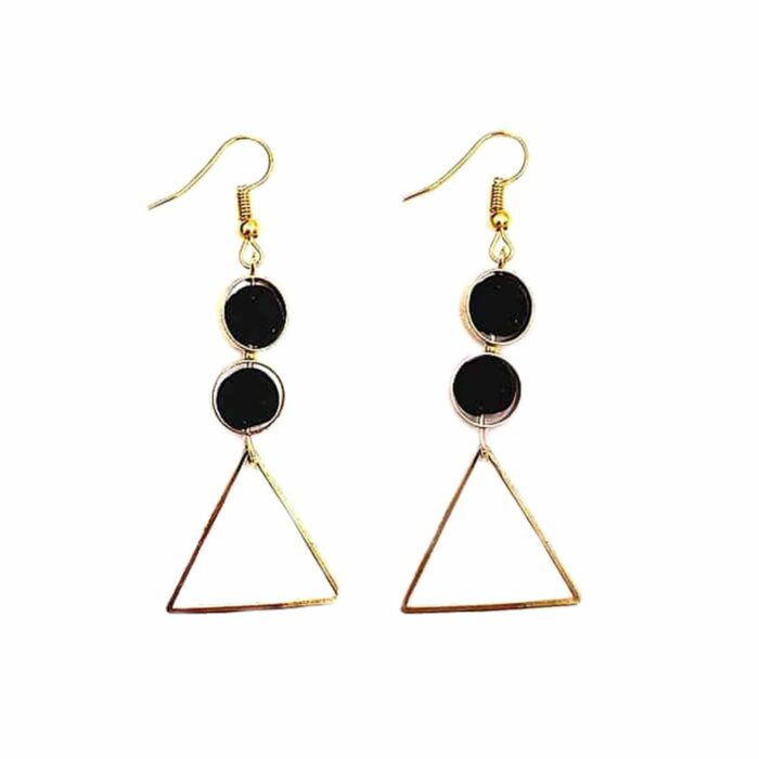 Killer Deals Feather/Triangle Lava Stone Diffuser/Aromatherapy Earrings Combo - Image 5