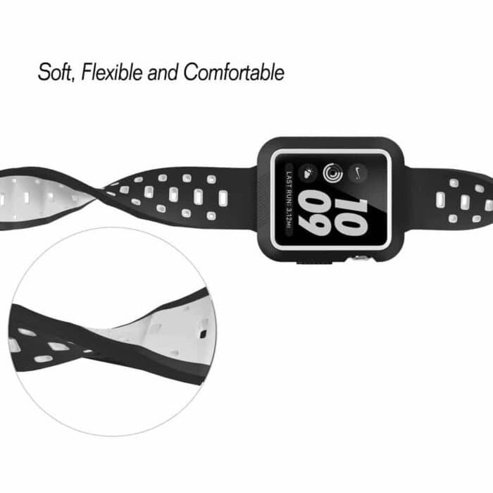 Killer Deals Silicone Strap & Bumper Case 38mm Apple Watch 2pc Combo - Image 2