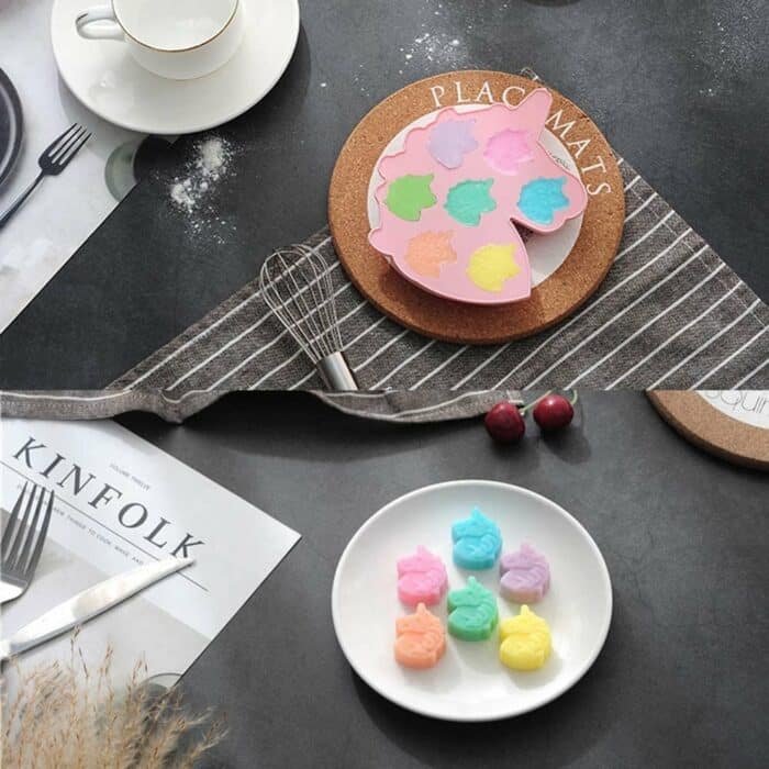Killer Deals 3D Rectangular Cloud & Rainbow/Unicorn Silicone Baking Mould- Combo - Image 5